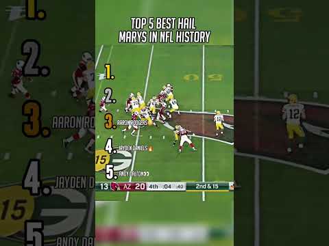 Top 5 Best Hail Marys in NFL History #shorts
