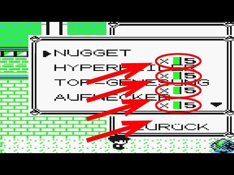Duplicate any item WITHOUT MissingNo - Arbitrary Code Execution Pokemon Yellow Glitch German