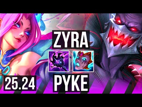 ZYRA & Sivir vs PYKE & Tristana (SUP) | EUW Master | 25.24