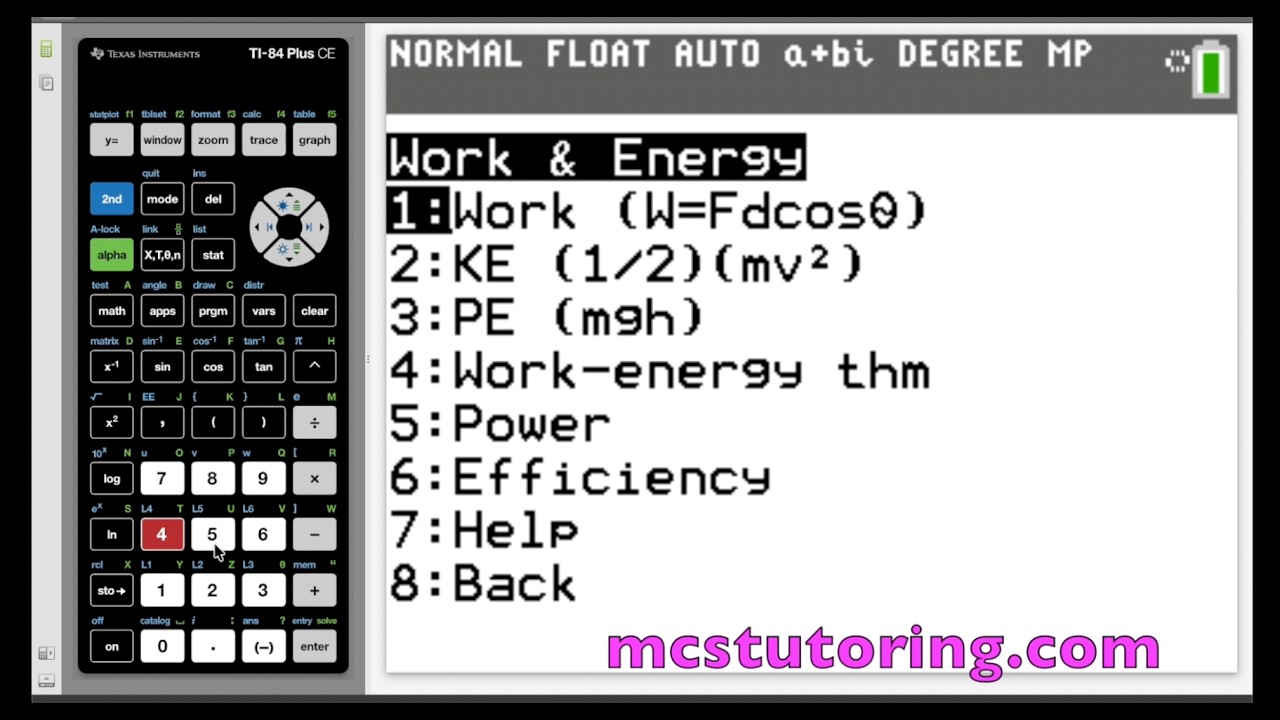AP Physics 1 Mechanics FRQ Walkthrough — TI-84 MECH1C and MECH2C