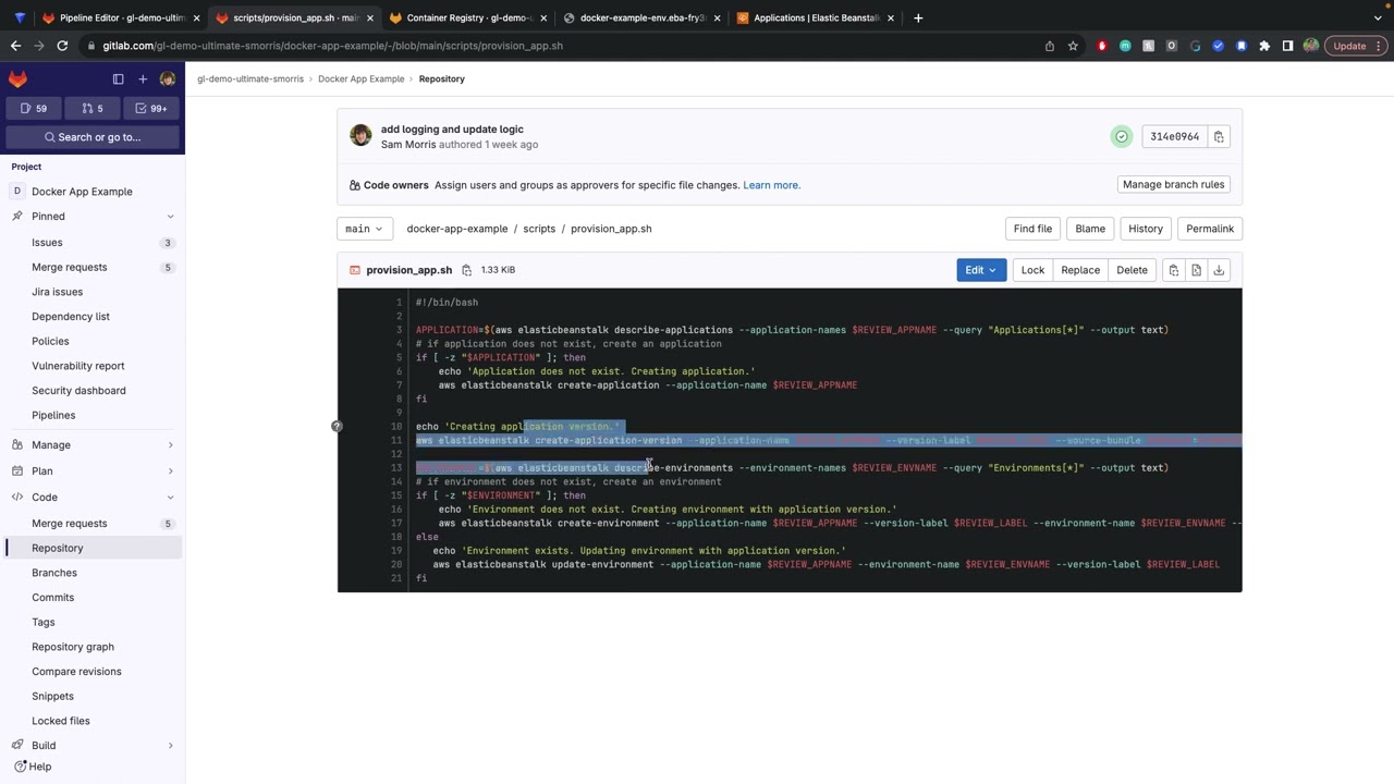 Deploying to AWS Elastic Beanstalk with GitLab CI/CD