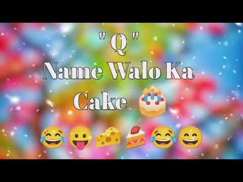 A to Z name to cake