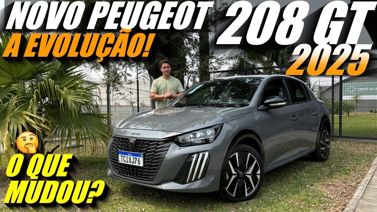NOVO PEUGEOT 208 GT 2025 CHEGOU! O que mudou? E os Preços?