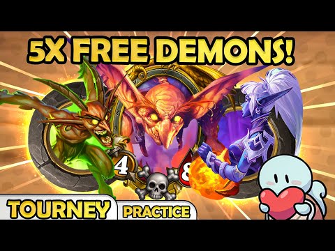 Demon Greed Combo Tourney Practice! | Hearthstone Battlegrounds
