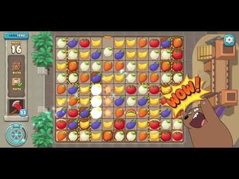 We Bare Bears Match3 Repairs Level 1503 - No Boosters