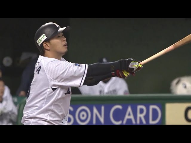 【4回裏】フルスイングした打球はライトスタンドへ!! ライオンズ・浅村が第2号ホームランを放つ!! 2018/4/6 L-Bs