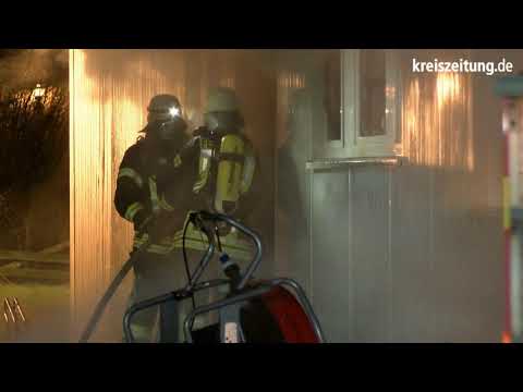 Tischlerei-Großbrand in Loxstedt bei Bremerhaven