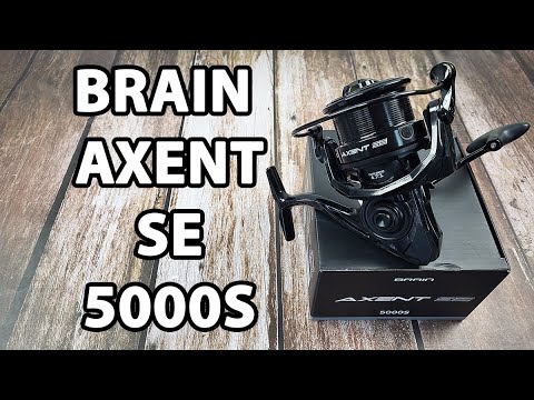 Котушка Brain Axent SE 5000S — тягова фідерна котушка з двома кліпсами, 7+1 підшипник, швидкий фрикціон, 4.7:1