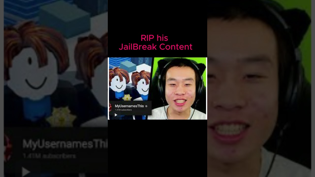 RIP old Myusernameisthis #jailbreak #roblox #sad #myusernamesthis #quit #robloxedit #viral #shorts