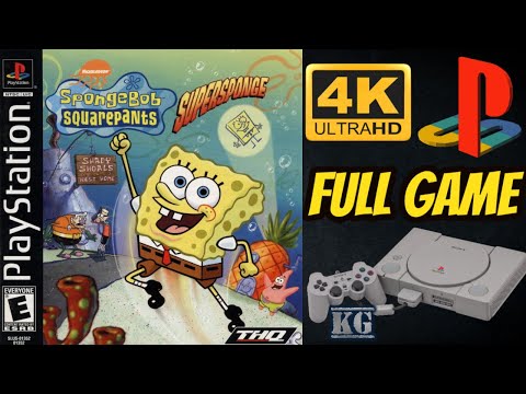 SpongeBob SquarePants: SuperSponge | PS1 | 4K60ᶠᵖˢ UHD🔴 | Longplay Walkthrough Full Movie Game