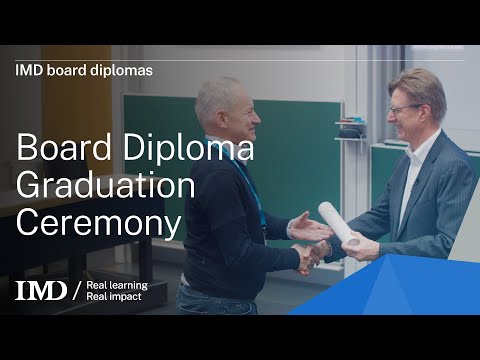 IMD board diplomas: Board Diploma Graduation Ceremony 2023