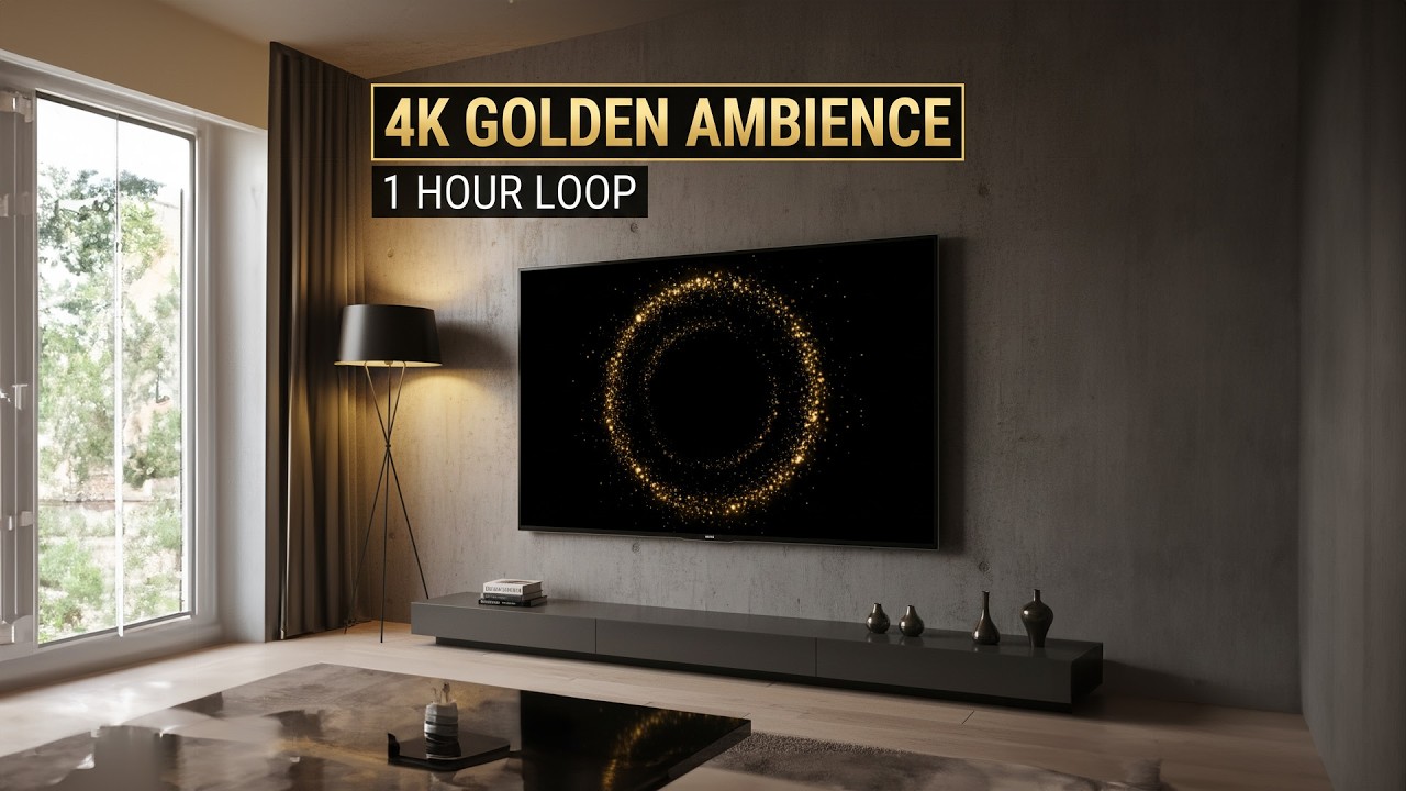 Magical and Golden circle particles 1 hour loop