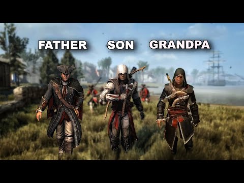FATHER vs SON vs GRANDPA - Kenway's Combat Style in Assassin's Creed