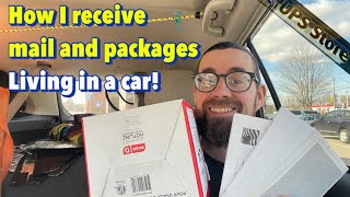 How I Receive Mail and Packages Living in a Car | 5 Benefits of a UPS Box 📦📫🚙