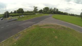 preview picture of video 'DJI F550 with GoPro filming Cars at Curborough Sprint Track'