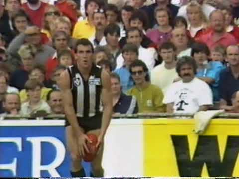 1989 VFL Round 4 Collingwood Vs St Kilda at Victoria Park 1 min Channel 7
