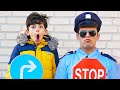 Jason Takes Driving Lessons From Officer