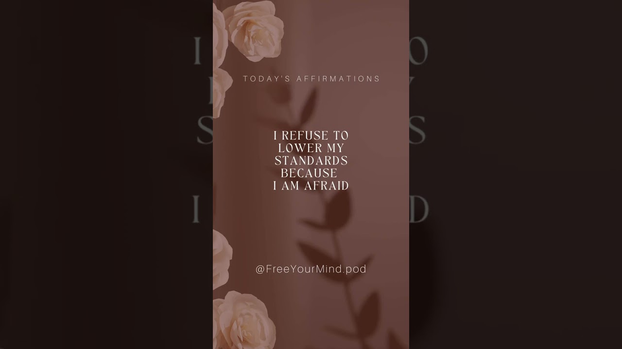 Affirmation of the Day: I deserve love that comes with respect, consistency, & commitment