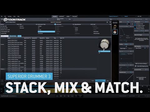 Superior Drummer 3: Stack, Mix & Match (video 1/5)