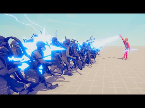 ZEUS GOD vs 100x RIOT POLICE - Totally Accurate Battle Simulator TABS