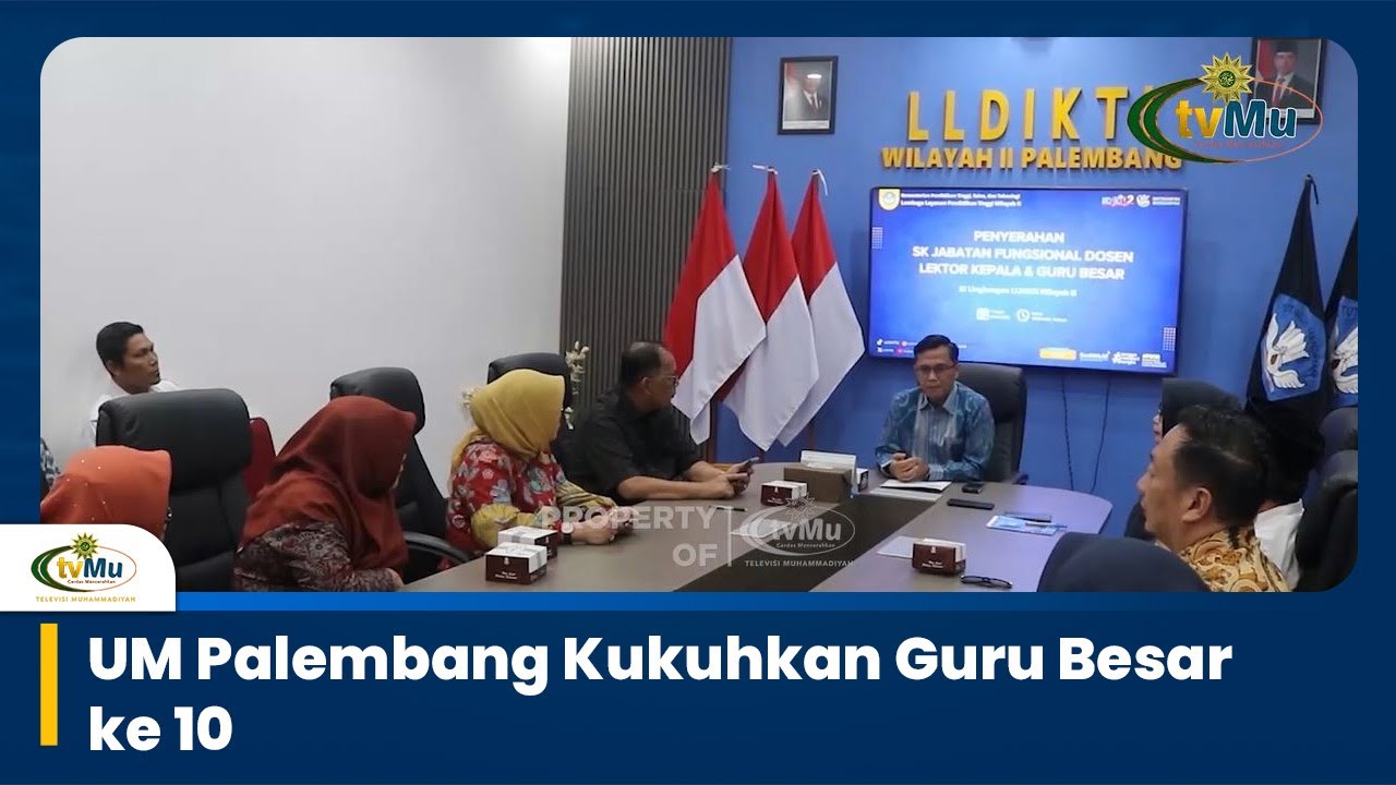UM Palembang Tambah Guru Besar Bidang Teknologi Pengolahan Limbah Industri