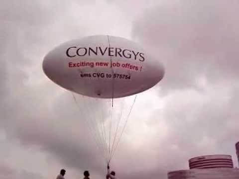 Sky balloon advertising service, for promotion