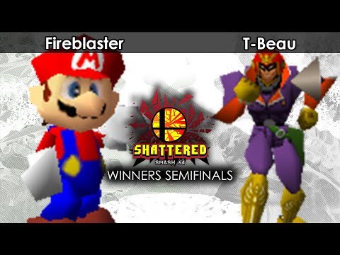 Smash 64: Fireblaster (Mario) V T-Beau (Captain Falcon) - Shattered 124 Tournament SSB64
