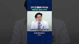 간 안 좋을 때 나타나는 증상 4가지