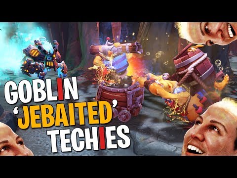 Goblin 'Jebaited' Techies - DotA 2 Funny Moments