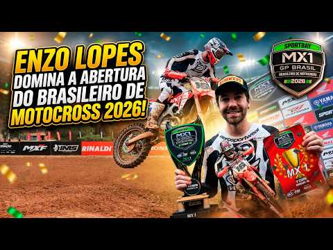 ENZO LOPES DOMINA A ABERTURA DO BRASILEIRO DE MOTOCROSS 2026! 🔥🏁 Vitória dupla e liderança!