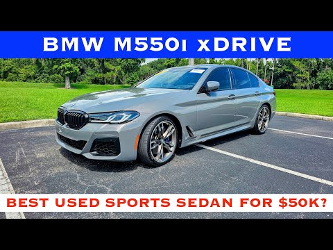 2021 BMW M550i xDrive V8 Bi-Turbo - Best Used German Sports Sedan? POV Review & Test Drive! #bmw