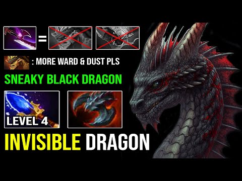 INVISIBLE DRAGON Silver Edge Sneaky Black Dragon Knight | EZ Counter Cancer Viper & Bristle Dota 2