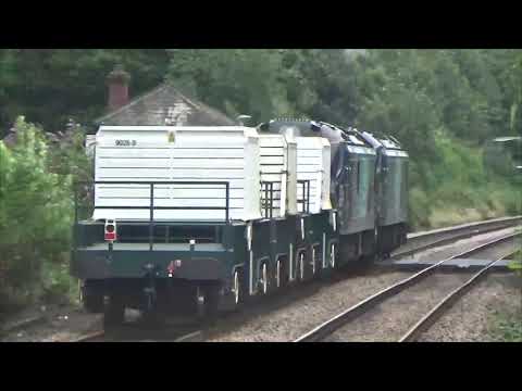 DRS 88005 and 88003 Pass Through Llanfair PG Station on Flask Duties 19/7/19