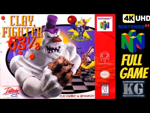 ClayFighter 63⅓ [N64] Gameplay Walkthrough FULL GAME [4K60ᶠᵖˢ UHD🔴]