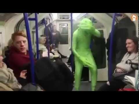 Funny Football Hooligans vs an Alien