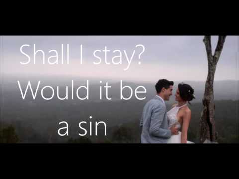 Can't Help Falling In Love Cover by Jess and Gabriel | Under the Covers | Lyric Video | CrownLyrix