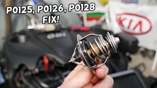 CODE P0125 P0126 P0128 THERMOSTAT KIA SORENTO KIA SPORTAGE