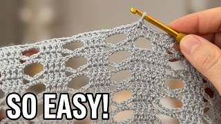 Nobody Believes This Easy Crochet Stitch! Perfect for Blankets, Bags & Table Runners Beginner