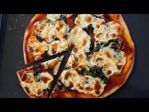 Pine Nut and Spinach Pizza