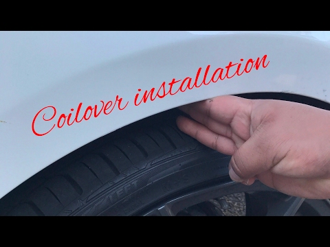 Megan Coilover installation on the KIA Optima