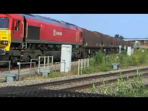 DBS RED 66001 ON 6V07 STEEL AT GLOUCESTER HORTON ROAD 050713