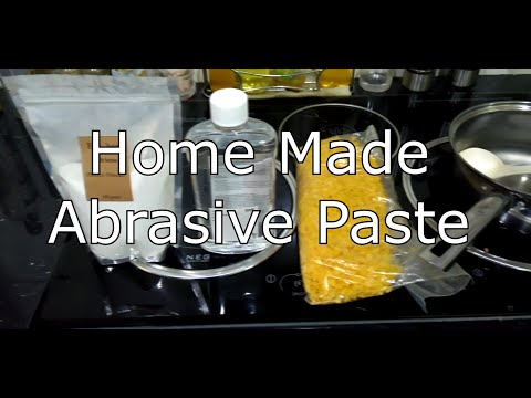 Make your own abrasive paste at home