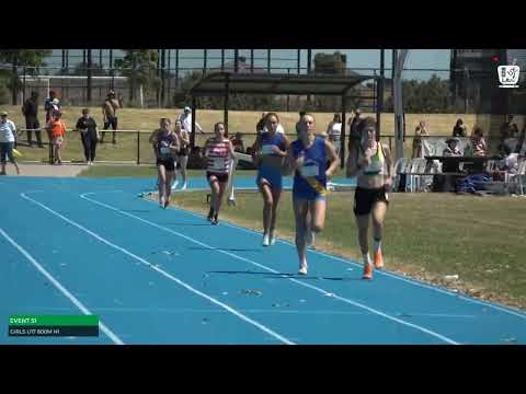Girls U17 800m Heat 1: 2025/26 State Combined Event Championships