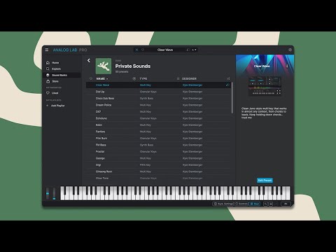 Private Sounds | Analog Lab Presets (TV Girl, Mk.gee, Vegyn, Mac DeMarco, George Clanton, etc.)