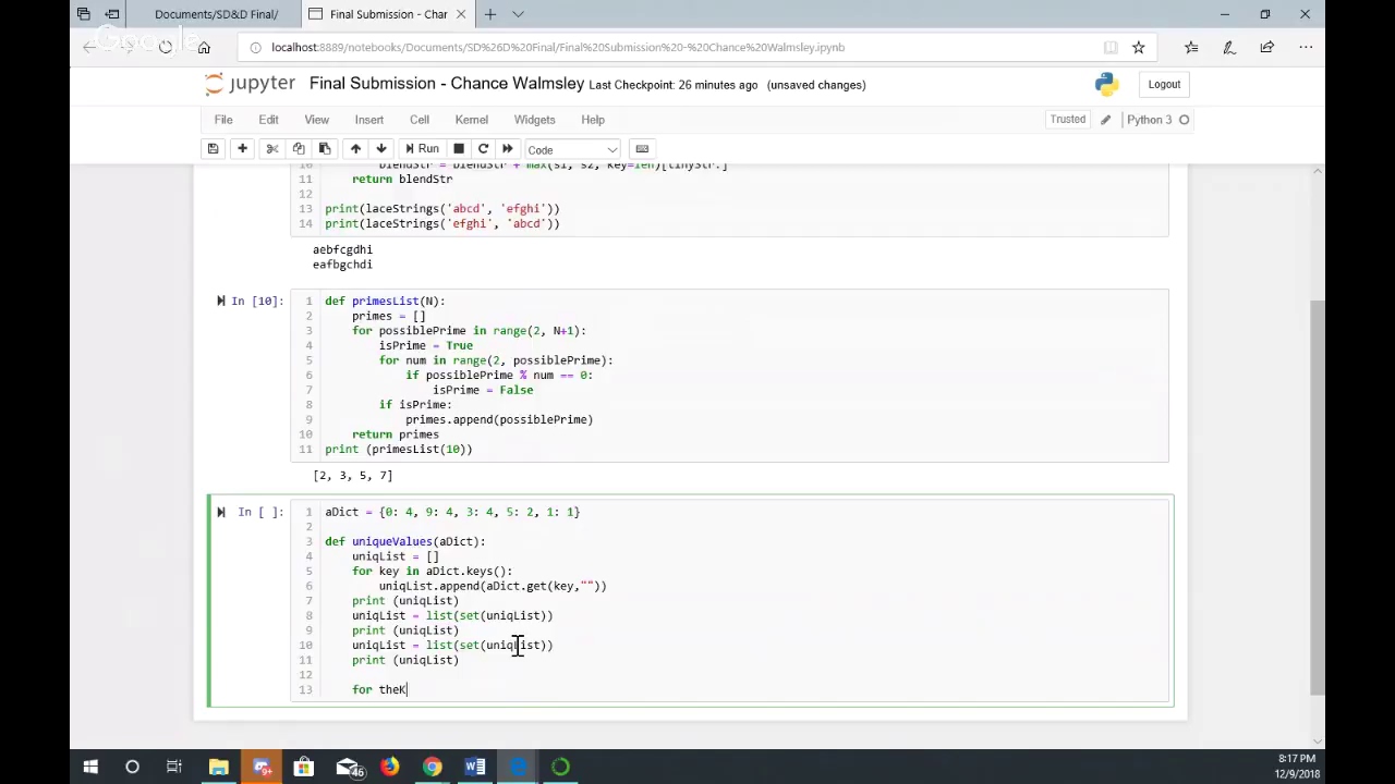 Software Development and Design CPSC 2100 Final
