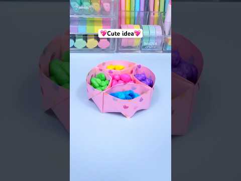 DIY Storage paper box 💖 DIY Paper craft #diy #craft #handmade #art #papercraft