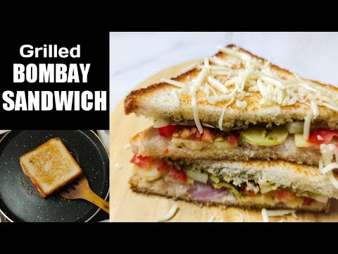 स्ट्रीट स्टाइल Bombay Sandwich तवे पे बनाए | How To Make Bombay Grilled Sandwich | Breakfast Recipe