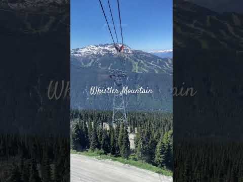 Peak to Peak Gondola in Whistler Mountain!! #canadatravel #peaktopeak #whistlerblackcomb #shorts