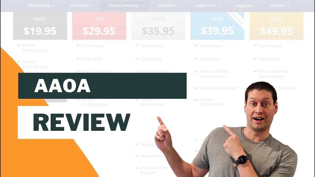 AAOA Review in 5 Minutes | Best Tenant Screening Services