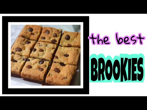 RECETTE BROOKIE(BROOWNIE-COOKIE)/FACILE ET RAPIDE🍫🍪BROOKIE PIE🍪🍫بروكيز سهل وسريع